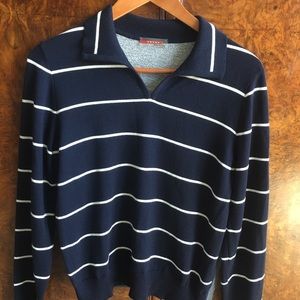 PRADA Men’s or women’s navy grey sweater 46 S/M